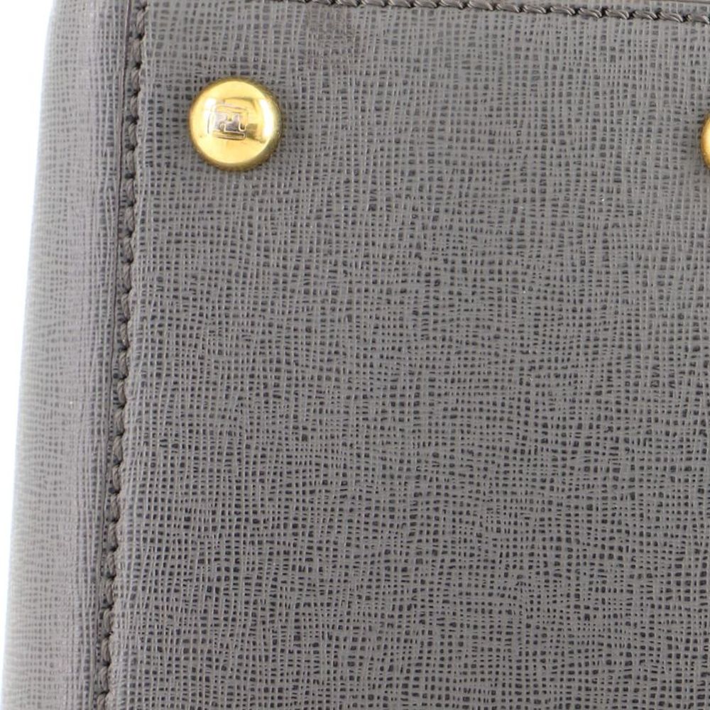 Fendi 2Jours Bag Leather Petite Gray - Picture 6 of 8